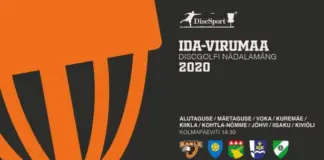 Диск-гольф: очередной этап Ida-Viru nädalamäng прошел в Ийзаку
