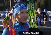 Hohfilzen: Regina Ermits saavutas jälitussõidus kaheksanda koha