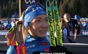 Hohfilzen: Regina Ermits saavutas jälitussõidus kaheksanda koha