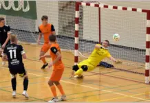 Eesti saalijalgpalli meistrivõistlused. 1. voor. Jõhvi Phoenix – Tartu Ravens Futsal. 4.10.2026 sek 0164